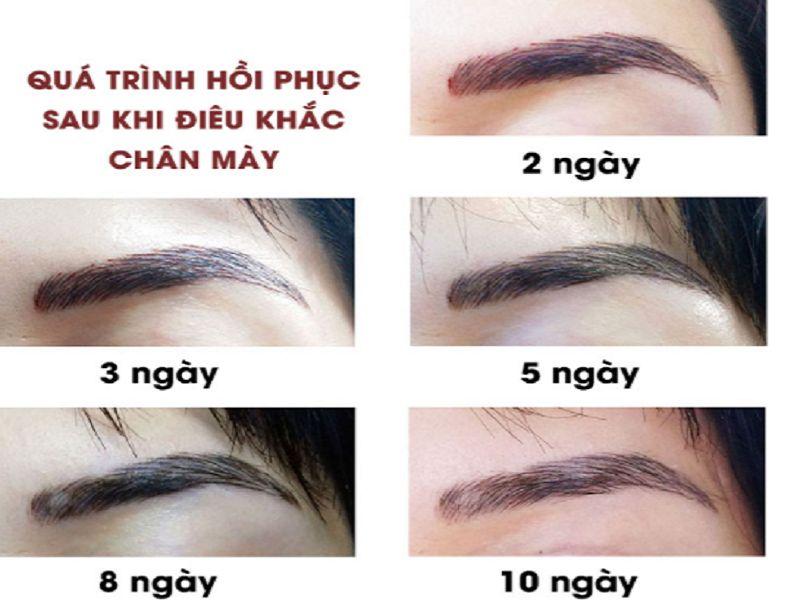 Hồi phục sau khi phun xăm tự nhiên