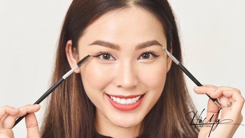 Các Kiểu Làm Lông Mày Tự Nhiên Xu Hướng 2023 9 Chân mày hình chữ V đầy đặn, sắc sảo (Nguồn: Internet)