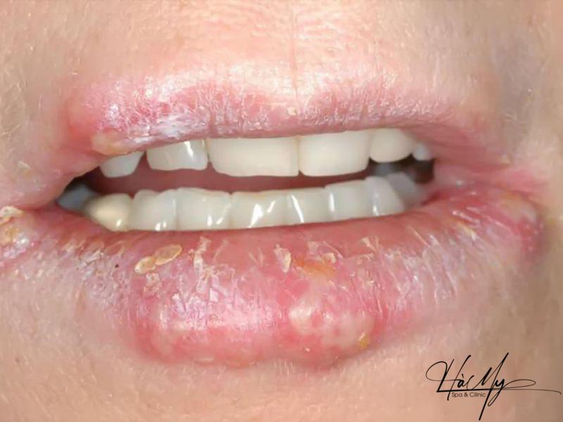 Phun Môi Bị Chảy Nước Mô - Nguyên Nhân Và Cách Khắc Phục 6 Tình trạng này xảy ra là do tế bào ở môi bị tổn thương (Nguồn: Internet)