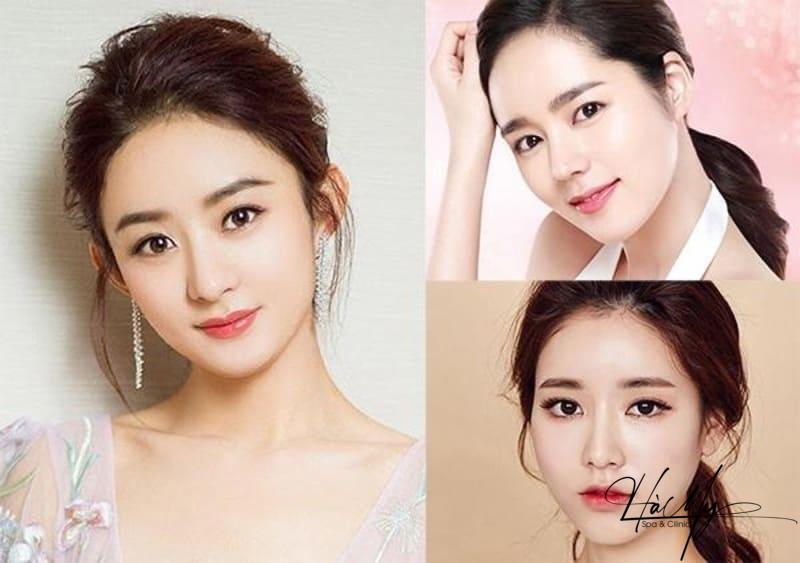 Dịch vụ phun xăm chân mày ngang Hàn Quốc thời thượng? 6 Khuôn mặt tròn cũng rất phù hợp với cách kẻ chân mày ngang (Nguồn: Internet)