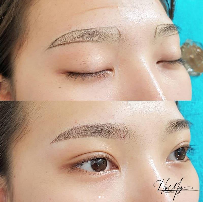 Dịch vụ phun xăm chân mày ngang Hàn Quốc thời thượng? 8 Xăm chân mày ngang đậm, sắc nét giúp bạn trông cá tính, quyến rũ hơn (Nguồn: Internet)