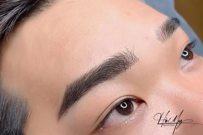 Phun mày 6D tạo dáng mày mềm mại đẹp tự nhiên 8 Điêu khắc chân mày 6D cho nam không có nhiều khác biệt so với nữ (Nguồn: Internet)