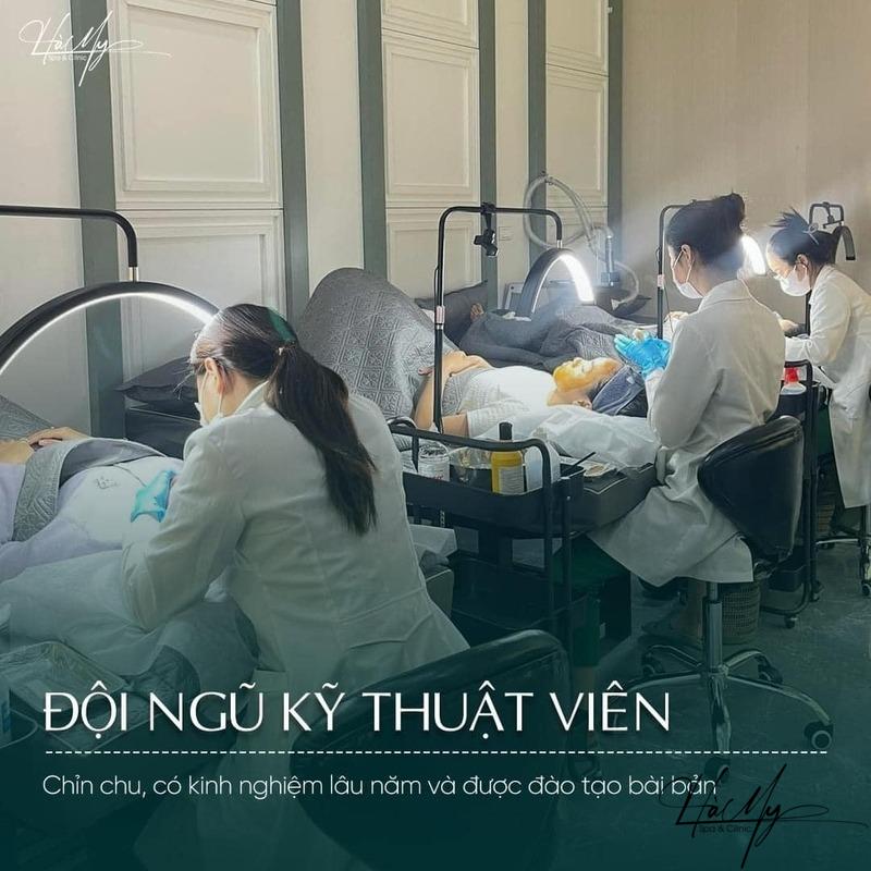 Dịch vụ điều trị mụn uy tín tại Hà Tĩnh - Bảng giá mới nhất 6 Đội ngũ kỹ thuật viên (Nguồn: Hà My Spa)