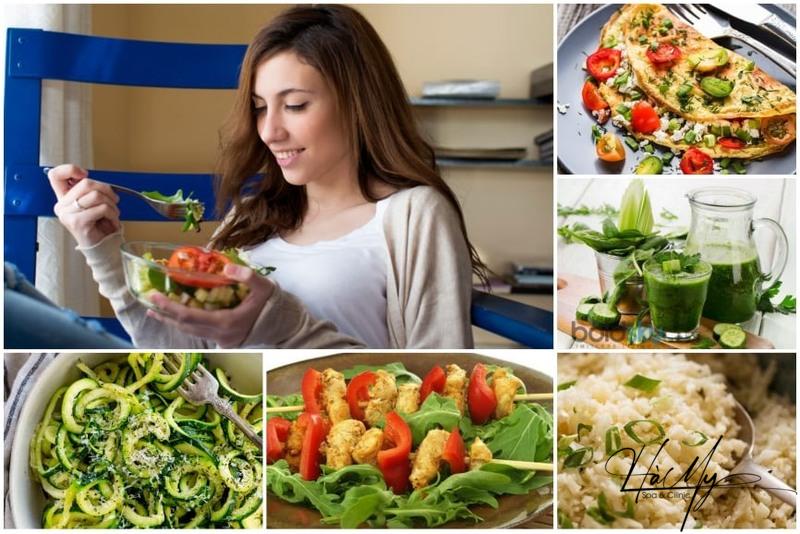 12 lời khuyên trị mụn đơn giản mà hiệu quả 18 Rau xanh và trái cây có chứa nhiều vitamin giúp thanh lọc cơ thể (Nguồn: Internet)