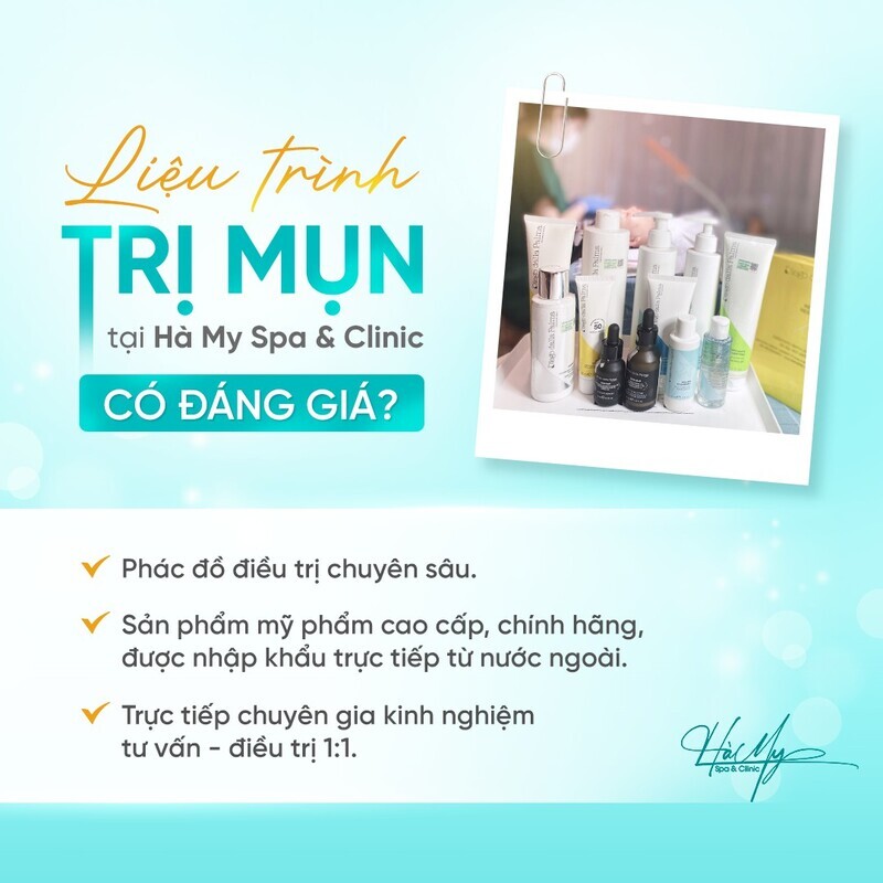 Chăm sóc da mụn đầu đen đơn giản mà hiệu quả 8 Hà My Spa nơi cung cấp các dịch vụ điều trị mụn đầu đen hàng đầu (Nguồn: YB Spa)
