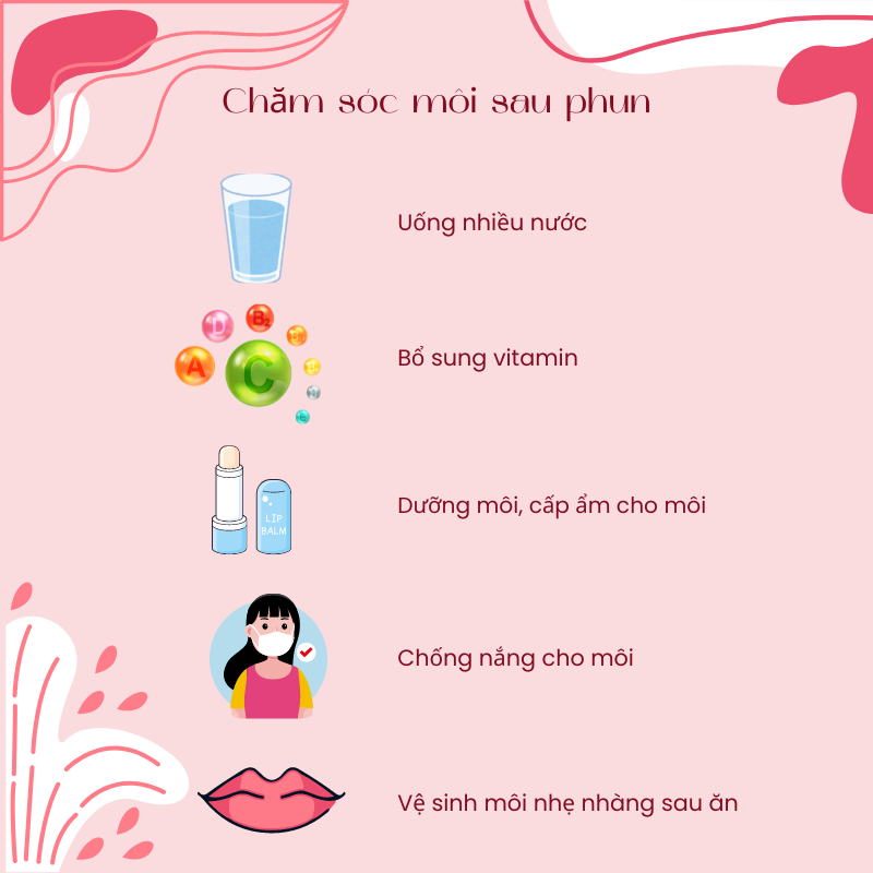 Phun môi màu đỏ rượu vang - Lựa chọn hoàn hảo cho đôi môi quyến rũ 17 Hướng dẫn chăm sóc môi sau phun (Nguồn: Internet)