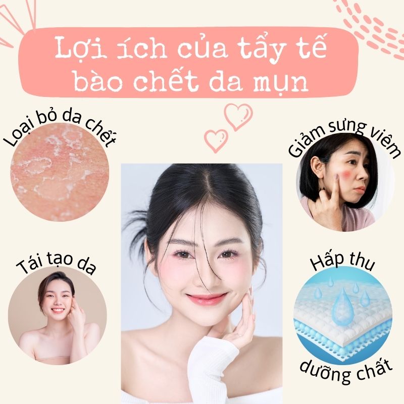 Tẩy Tế Bào Chết Cho Da Mụn - Bí Quyết Sở Hữu Làn Da Mịn Màng 9 Lợi ích tẩy tế bào chết cho da mụn (Nguồn: Internet)